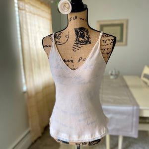 RARE! Express Nude Color Sheer V-Neck & Back Camisole